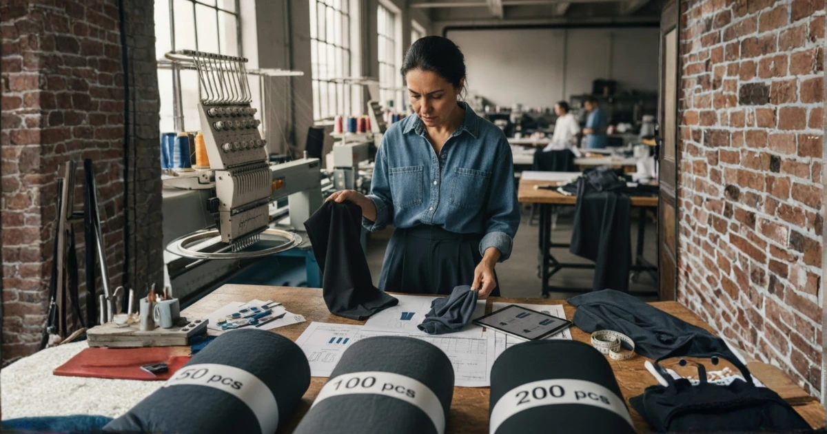 moq textile production vêtements Europe