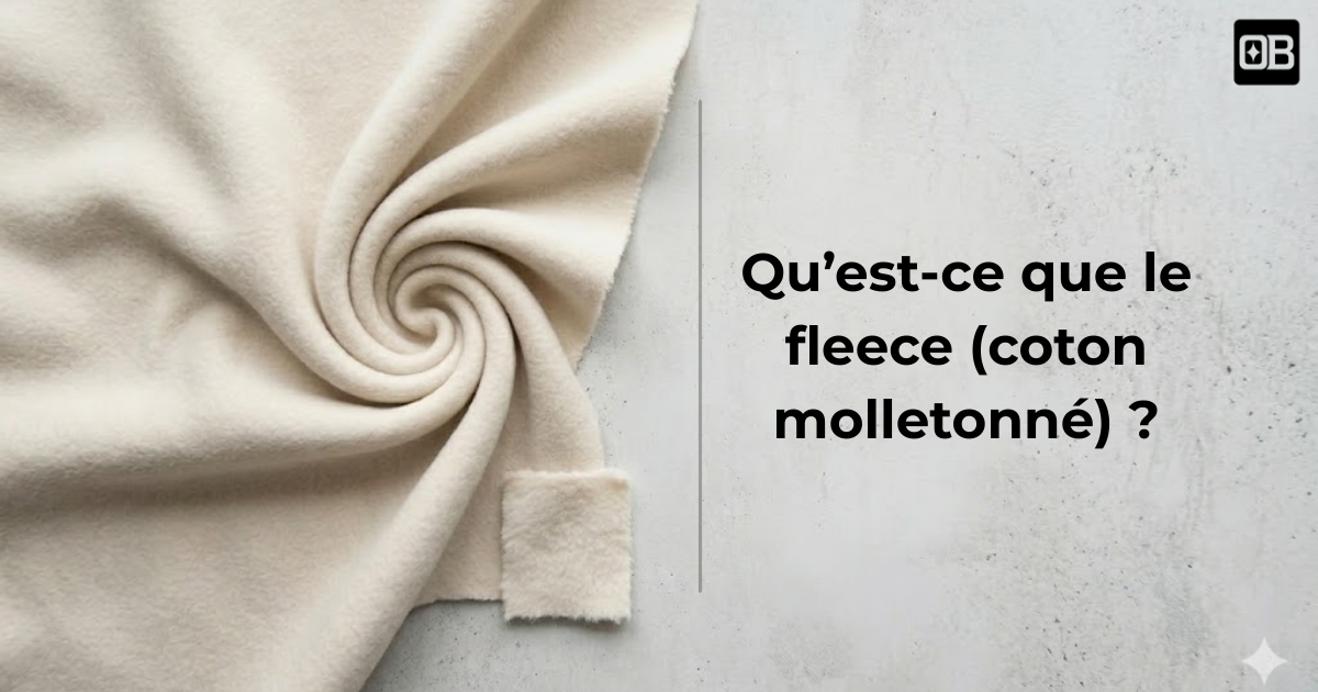 tissu fleece coton molletonné