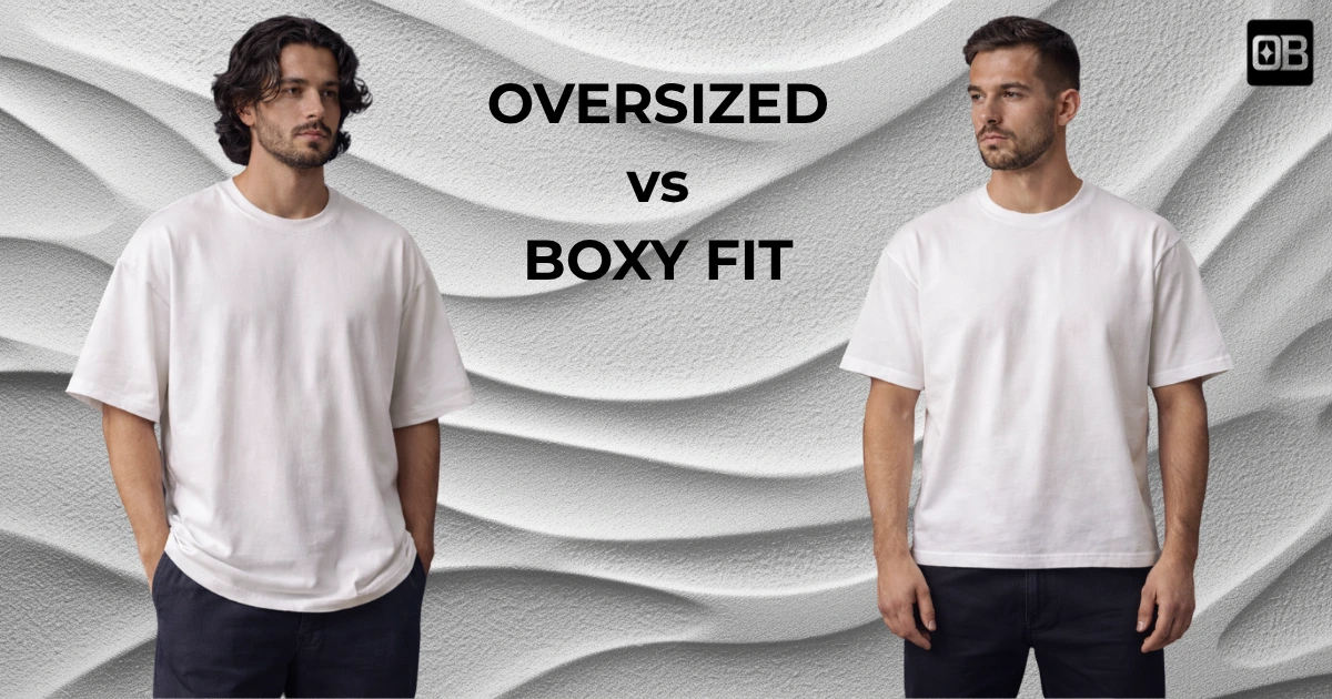 oversized vs boxy fit sur t-shirt premium