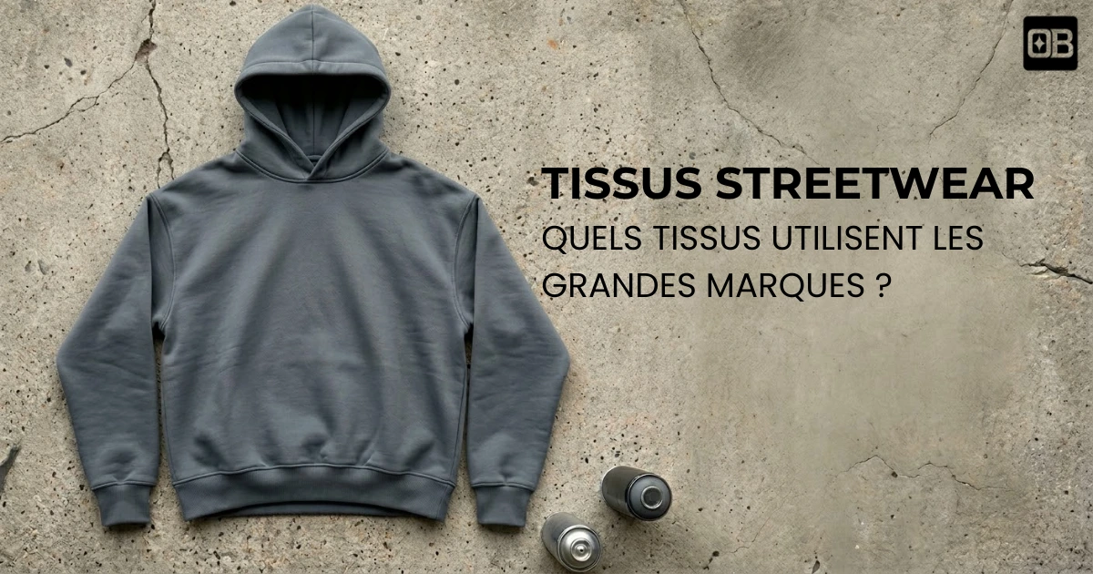 tissus streetwear coton premium hoodie t shirt
