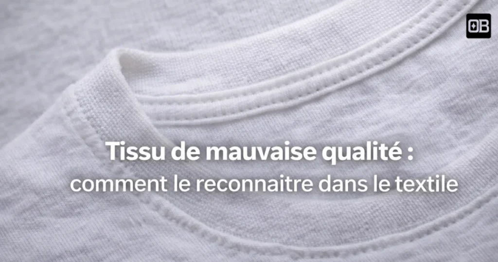 Tissu de mauvaise qualité comment le reconnaître avant de lancer sa marque