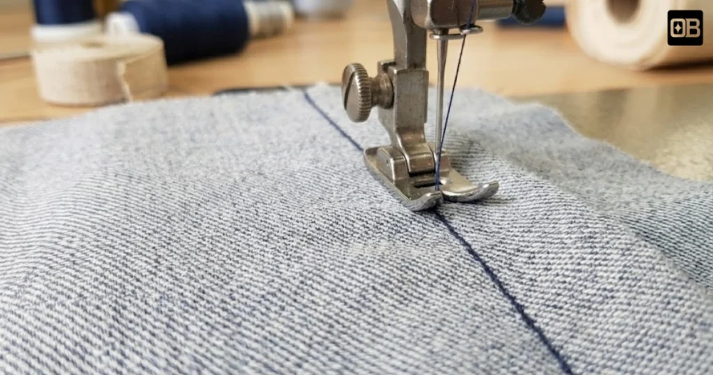 Types de coutures dans le textile sur un t-shirt premium