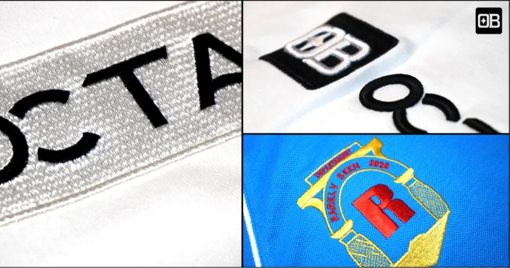broderie textile logo brodé sur vêtement technique de broderie industrielle